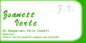 zsanett verle business card